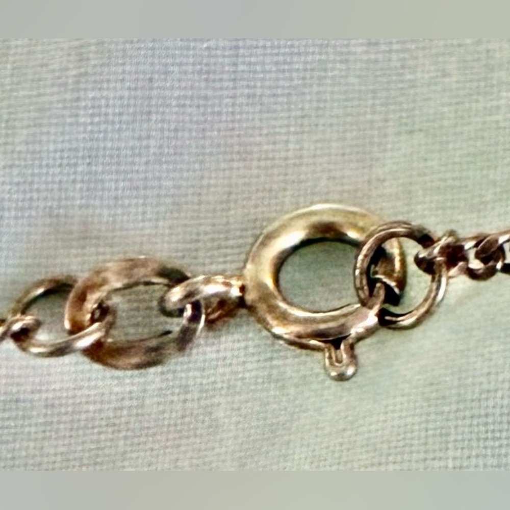 Vintage Shark necklace .925 Sterling silver Made in Italy enameled Blue & Green - Picture 8 of 10